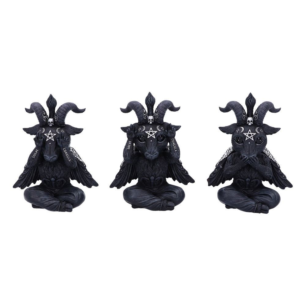 NEMESIS NOW CULT CUTIES THREE WISE BAPHOBOO RESIN FIGURE 13CM