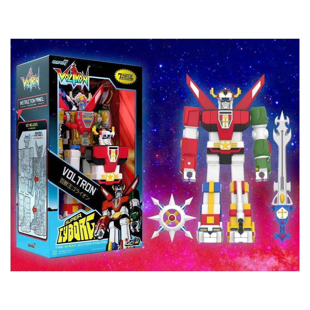 SUPER7 VOLTRON SUPER CYBORG FULL COLOR 28CM PVC ACTION FIGURE