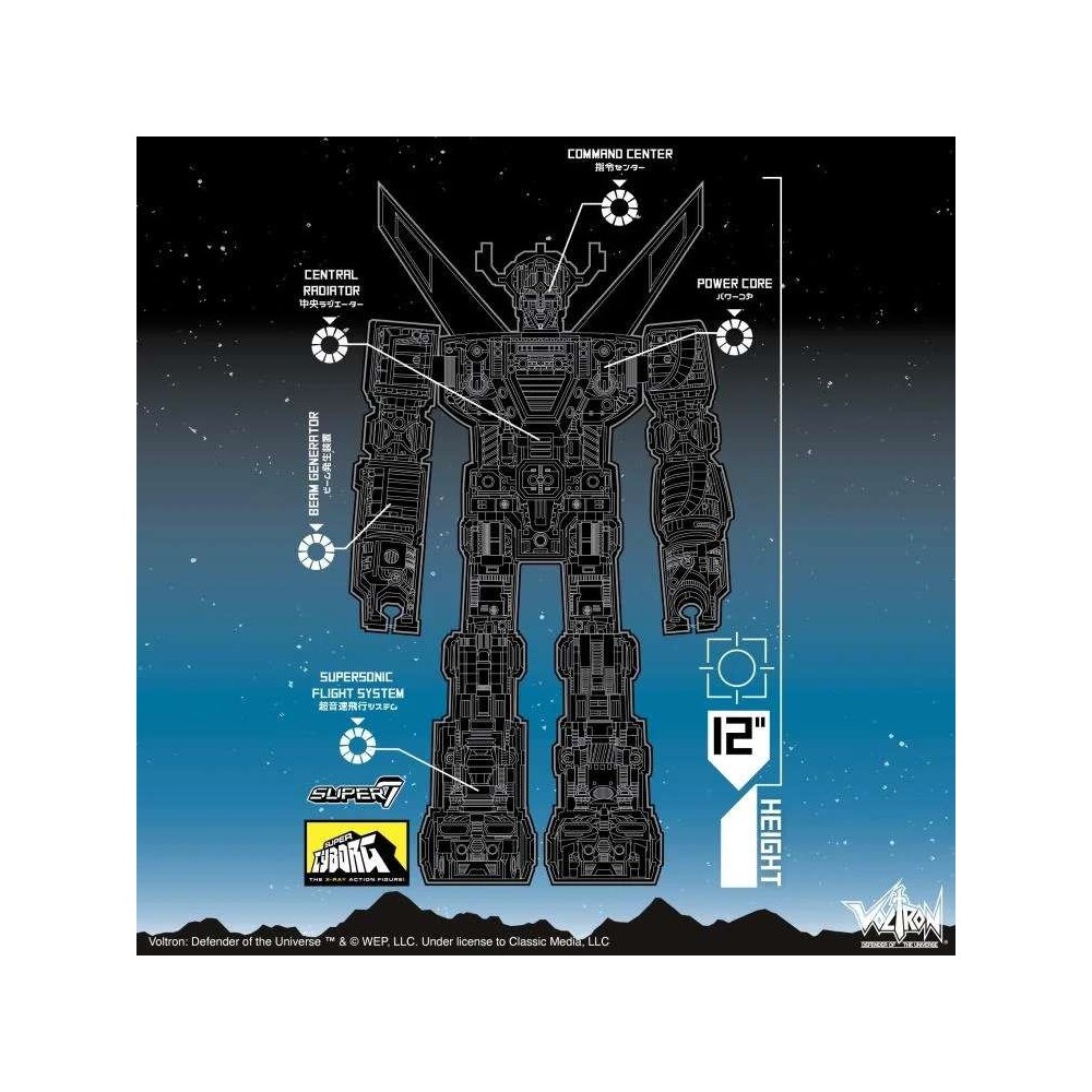 SUPER7 VOLTRON SUPER CYBORG FULL COLOR 28CM PVC ACTION FIGURE