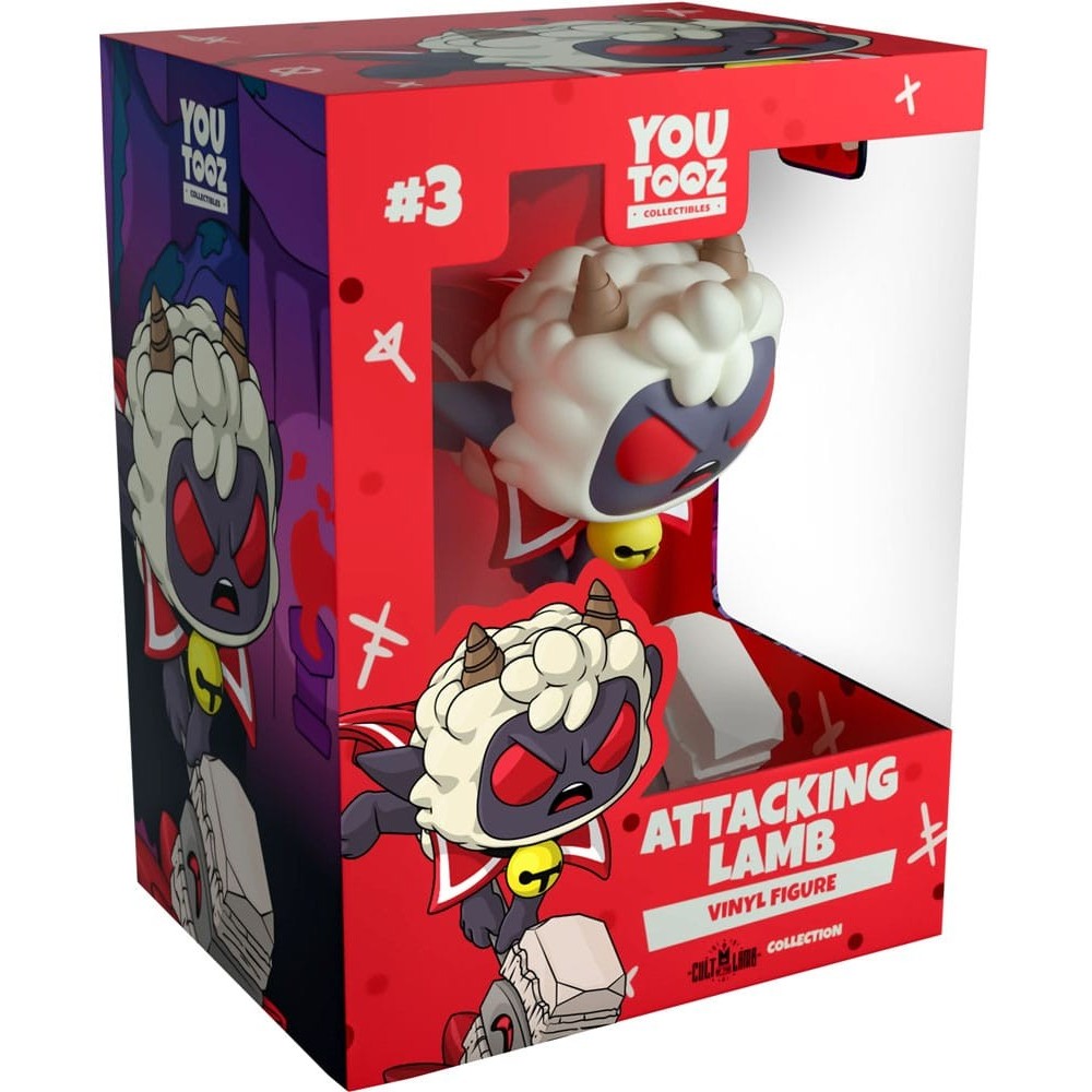 CULT OF THE LAMB ATTACKING LAMB VINYL FIGURE STATUA YOUTOOZ