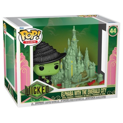 FUNKO FUNKO POP! TOWN WICKED ELPHABA WITH THE EMERALD CITY BOBBLE HEAD FIGURE