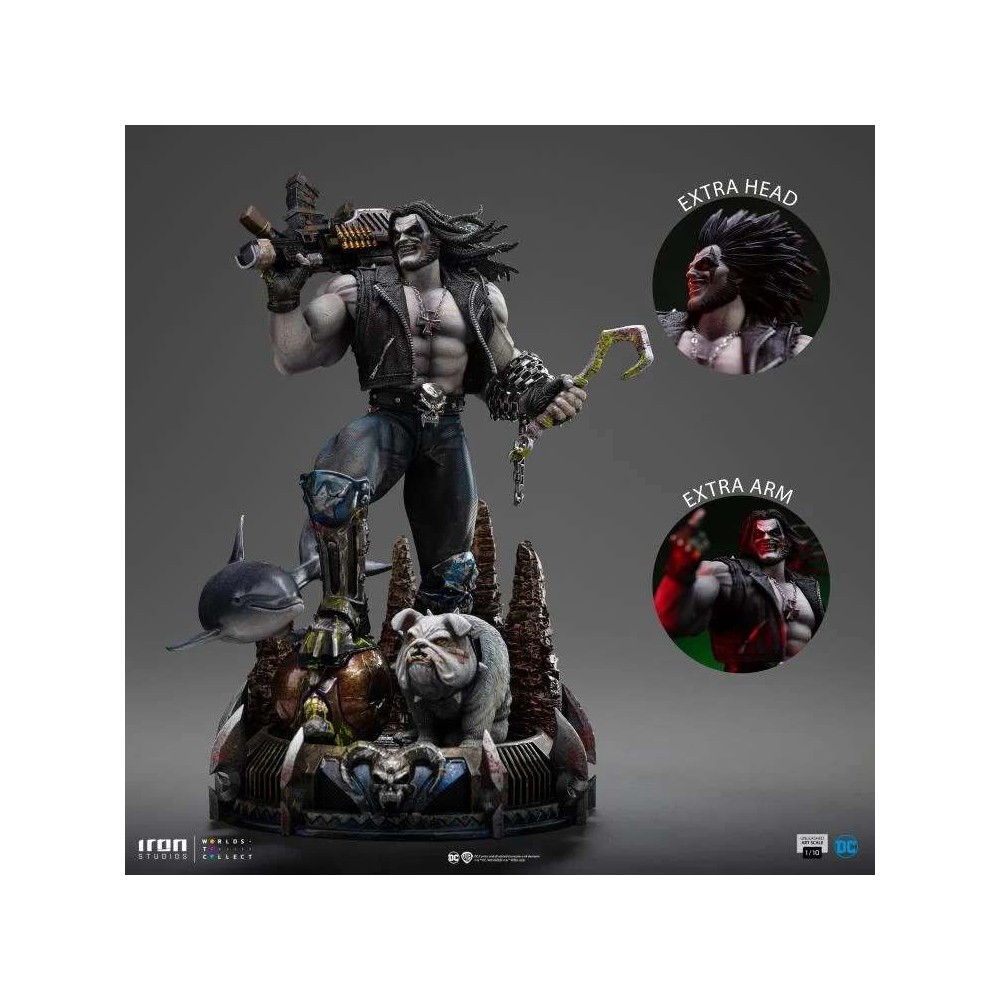 IRON STUDIOS DC COMICS LOBO UNLEASHED BDS ART SCALE DELUXE STATUE RESIN FIGURE