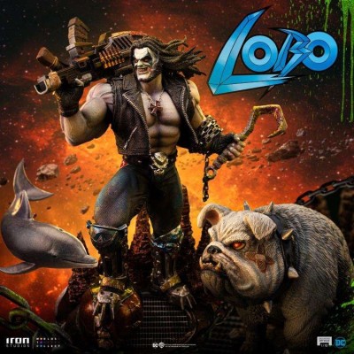 DC COMICS LOBO UNLEASHED BDS ART SCALE DELUXE STATUA FIGURE IRON STUDIOS