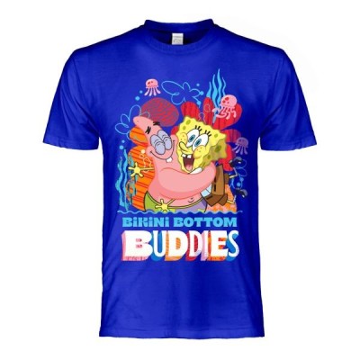 MAGLIA T SHIRT SPONGEBOB E PATRICK BIKINI BOTTOM BUDDIES