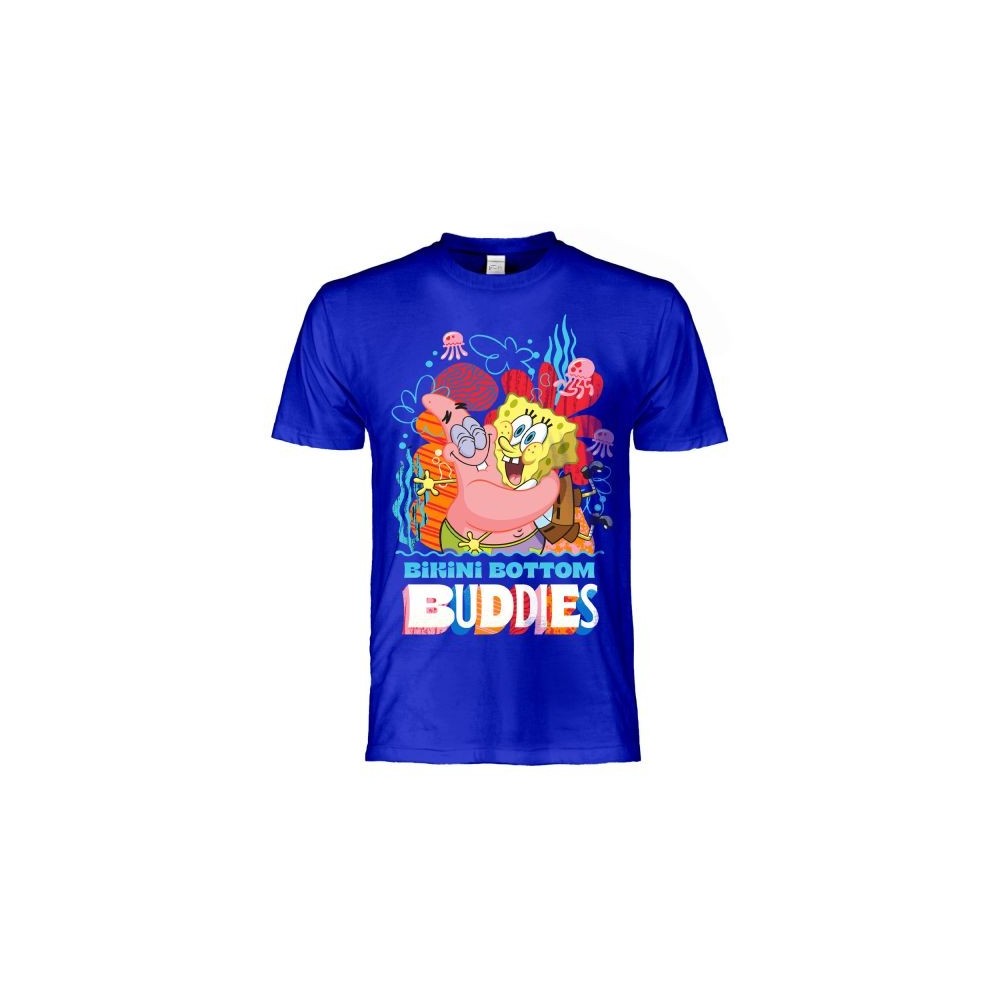 MAGLIA T SHIRT SPONGEBOB E PATRICK BIKINI BOTTOM BUDDIES