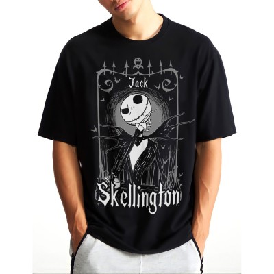 MAGLIA T SHIRT NIGHTMARE BEFORE CHRISTMAS JACK SKELLINGTON