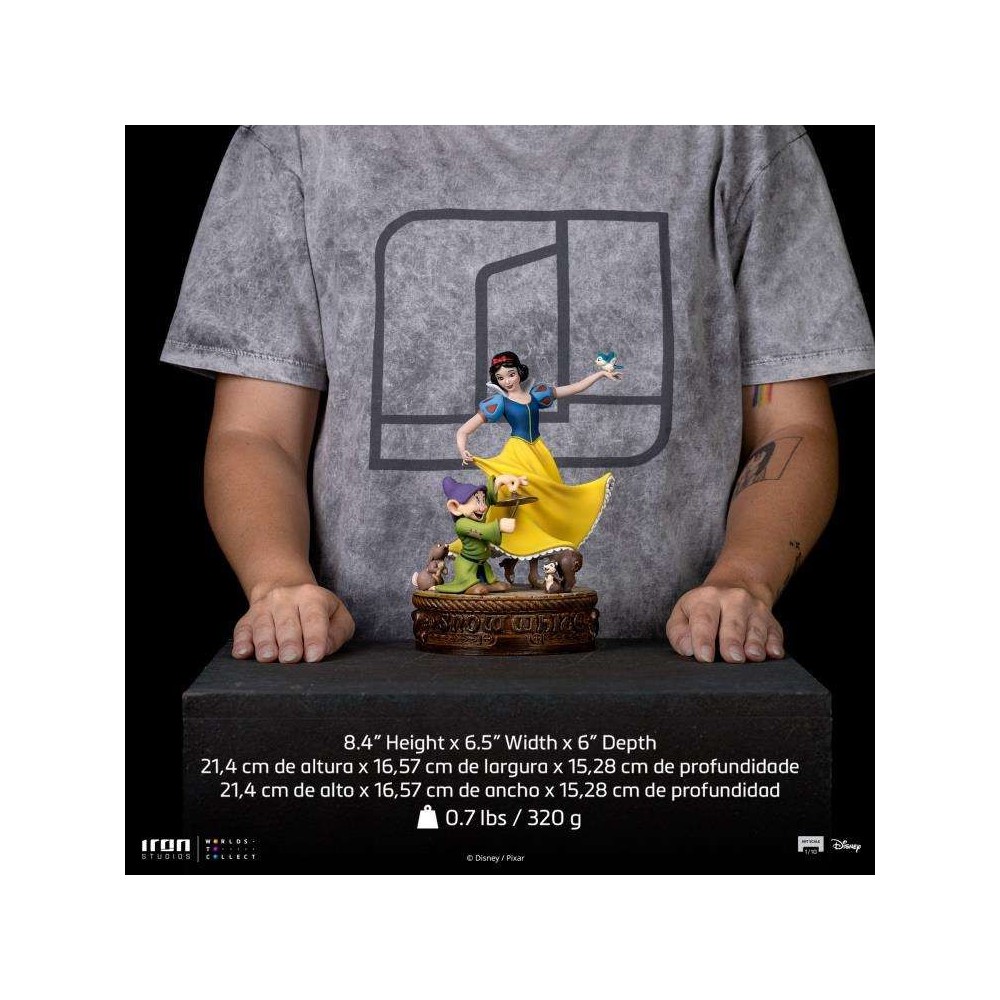 BIANCANEVE E I SETTE NANI ART SCALE 1/10 STATUA FIGURE IRON STUDIOS
