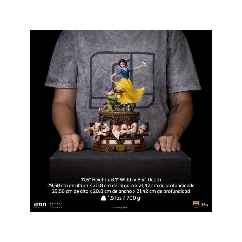 BIANCANEVE E I SETTE NANI ART SCALE DELUXE 1/10 STATUA FIGURE IRON STUDIOS
