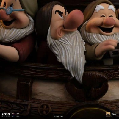 BIANCANEVE E I SETTE NANI ART SCALE DELUXE 1/10 STATUA FIGURE IRON STUDIOS