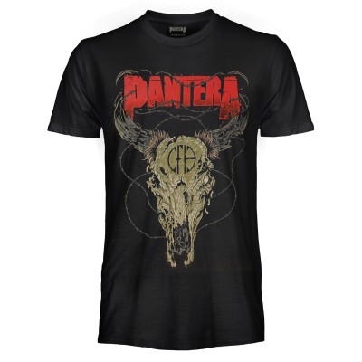 T SHIRT PANTERA STEER SKULL