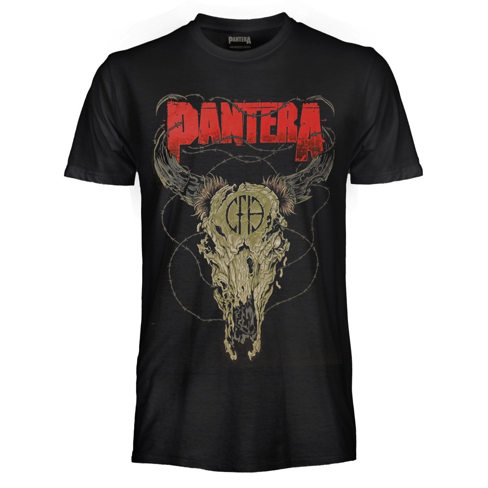 MAGLIA T SHIRT PANTERA STEER SKULL