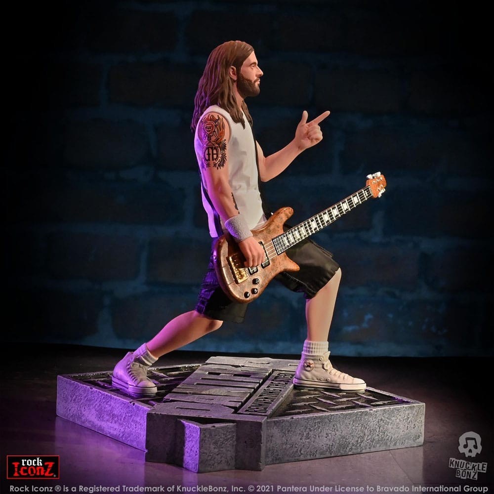 ROCK ICONZ PANTERA REINVENTING THE STEEL REX BROWN 22CM RESIN FIGURE STATUA KNUCKLEBONZ