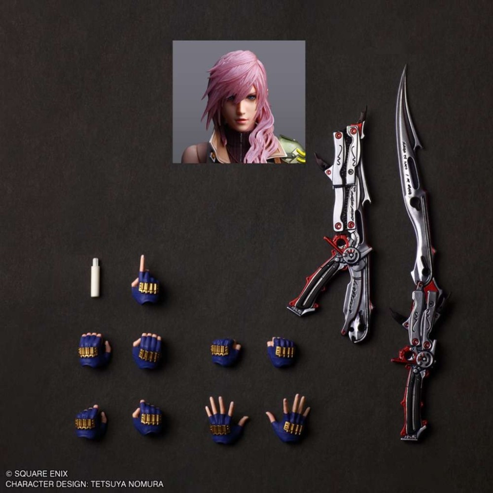 FINAL FANTASY 13 LIGHTNING PLAY ARTS SHIN ACTION FIGURE SQUARE ENIX