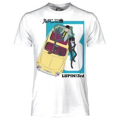 MAGLIA T SHIRT LUPIN THE THIRD JIGEN FIAT 500