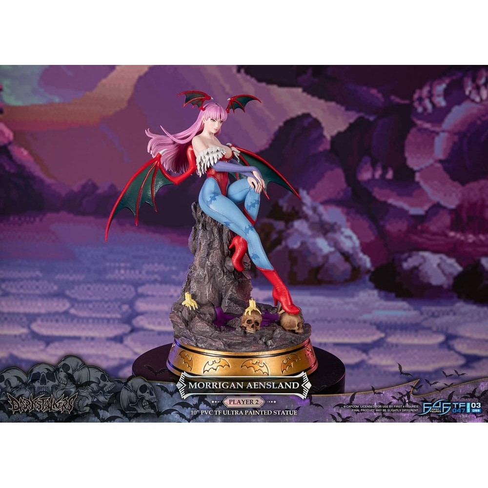 FIRST4FIGURES DARKSTALKERS MORRIGAN AENSLAND PLAYER 2 VARIANT STATUE FIGURE