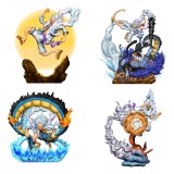 PETITRAMA ONE PIECE LOGBOX REBIRTH GEAR FIFTH SPECIAL SET 4X MINI FIGURES MEGAHOUSE