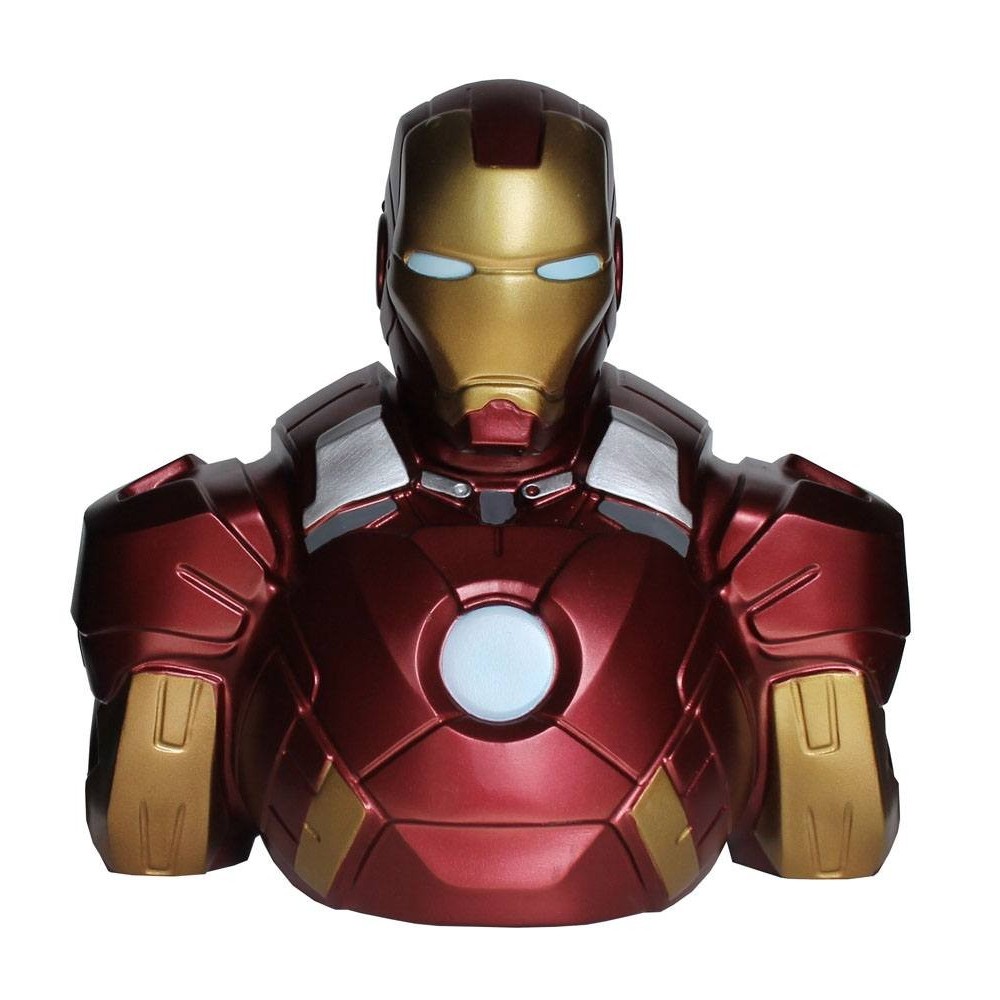 SEMIC MARVEL COMICS IRON MAN BUST BANK