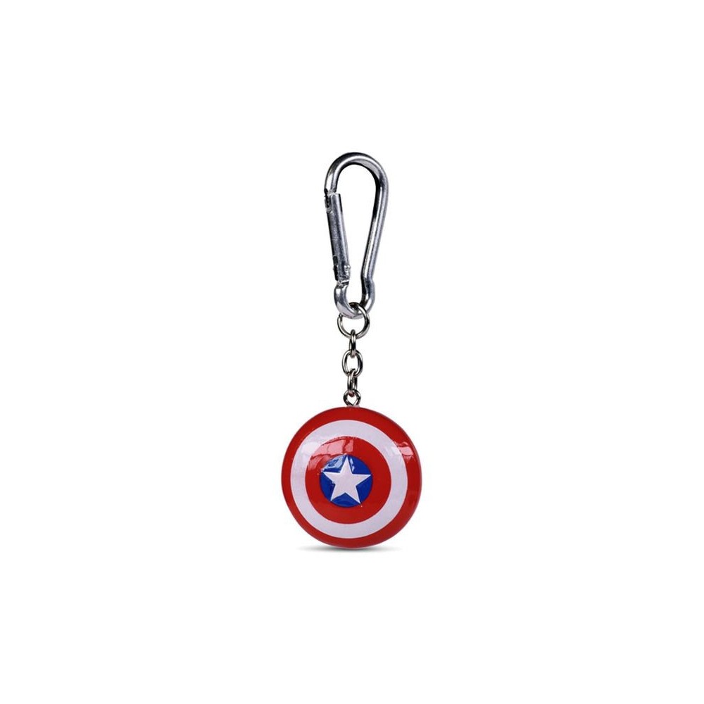 PYRAMID INTERNATIONAL CAPTAIN AMERICA SHIELD RESIN 3D KEYCHAIN