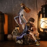 MOBILE SUIT GUNDAM WING ALPHA X OMEGA HEERO YUI & RELENA STATUA DIORAMA MEGAHOUSE