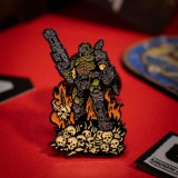 FANATTIK DOOM ETERNAL DOOM SLAYER ENAMEL PIN BADGE LIMITED EDITION