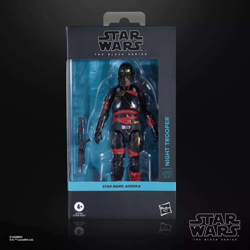 STAR WARS THE BLACK SERIES AHSOKA NIGHT TROOPER ACTION FIGURE HASBRO