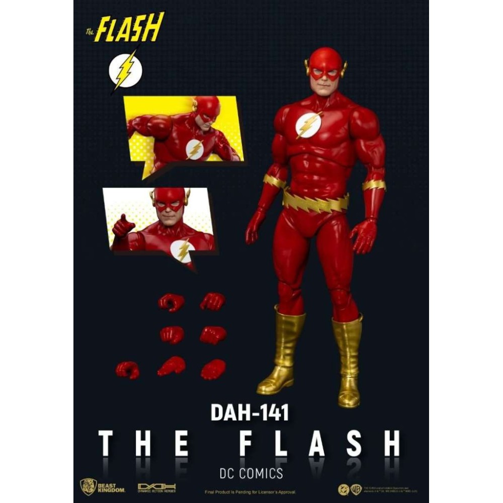 BEAST KINGDOM DC COMICS DAH-141 THE FLASH DYNAMIC ACTION HEROES ACTION FIGURE