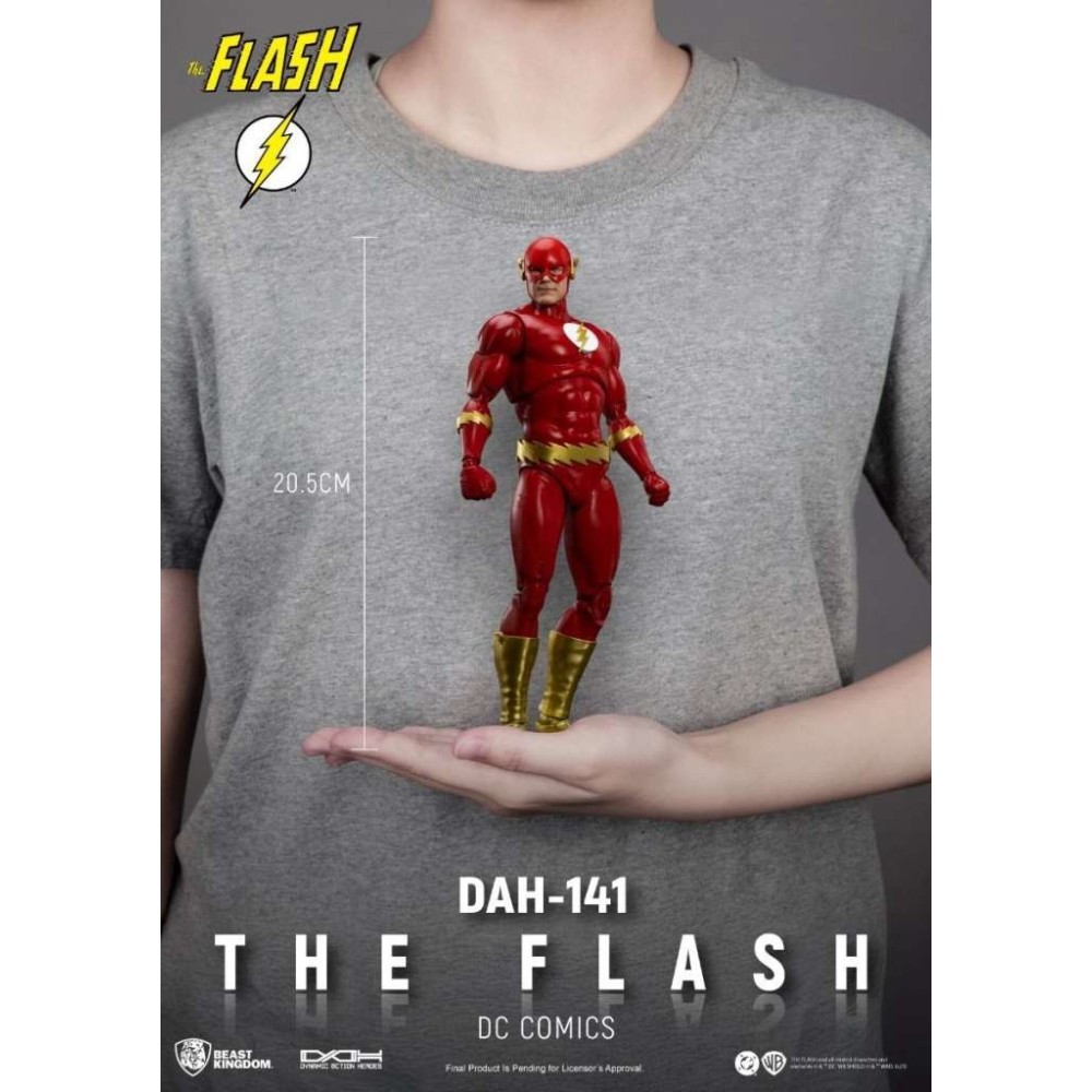 BEAST KINGDOM DC COMICS DAH-141 THE FLASH DYNAMIC ACTION HEROES ACTION FIGURE
