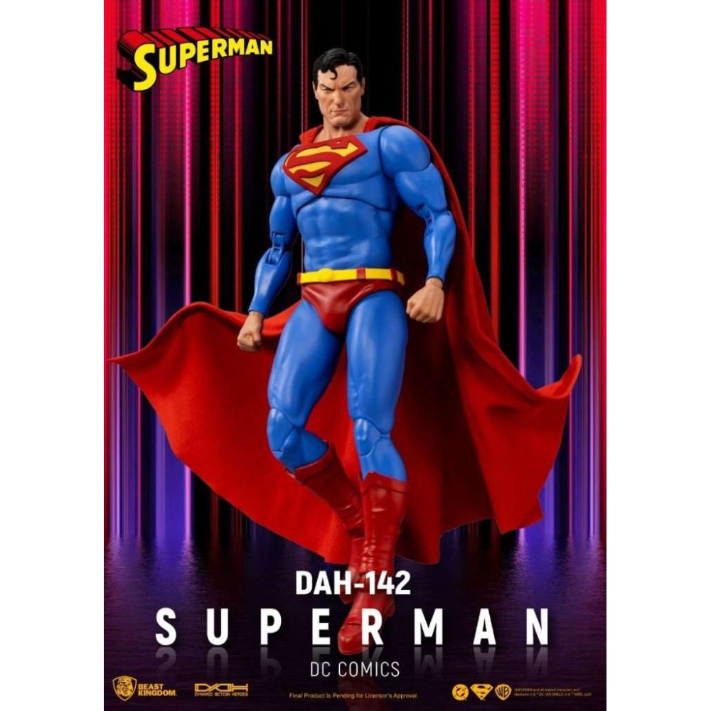 BEAST KINGDOM DC COMICS DAH-142 SUPERMAN DYNAMIC ACTION HEROES ACTION FIGURE