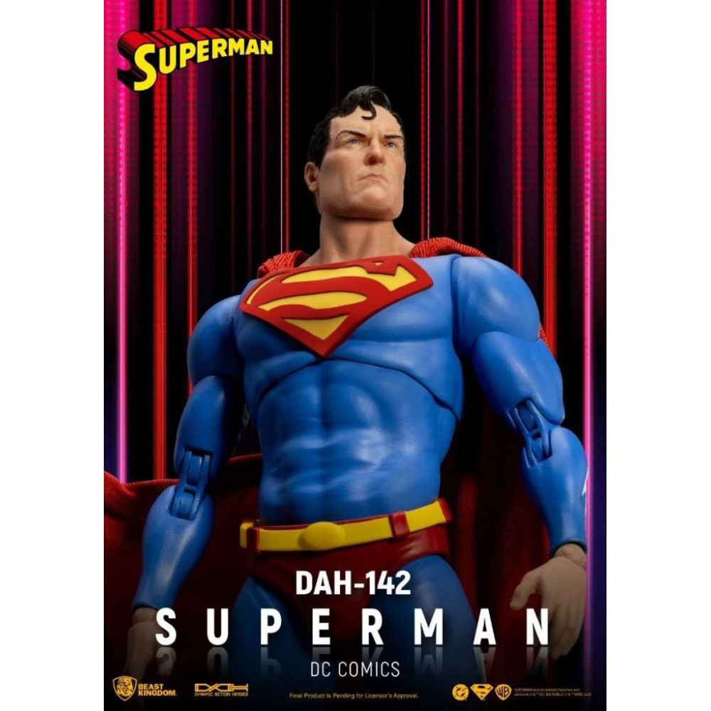 BEAST KINGDOM DC COMICS DAH-142 SUPERMAN DYNAMIC ACTION HEROES ACTION FIGURE