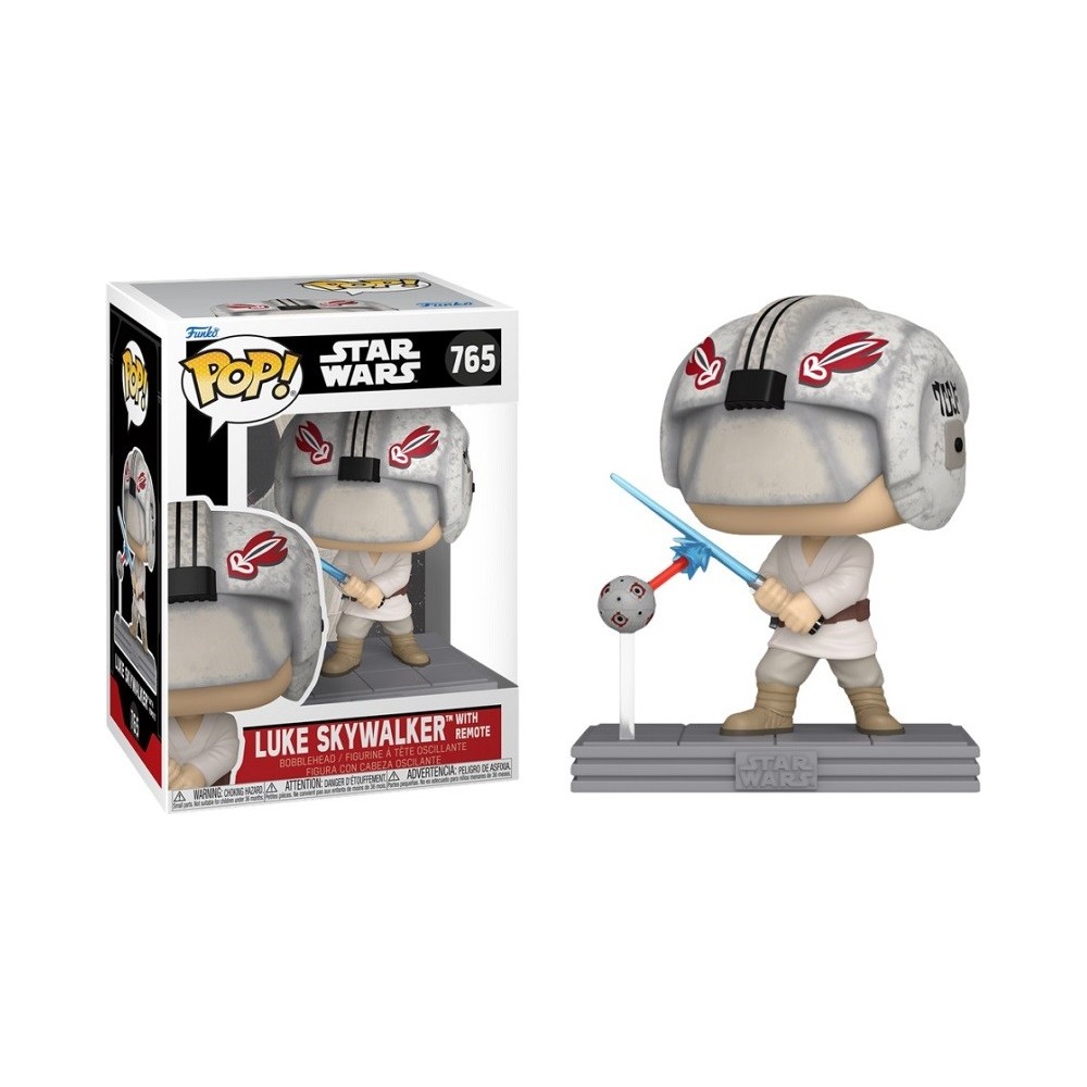FUNKO POP! STAR WARS 765 LUKE SKYWALKER WITH REMOTE BOBBLE HEAD FIGURE FUNKO