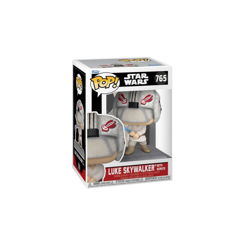 FUNKO POP! STAR WARS 765 LUKE SKYWALKER WITH REMOTE BOBBLE HEAD FIGURE FUNKO