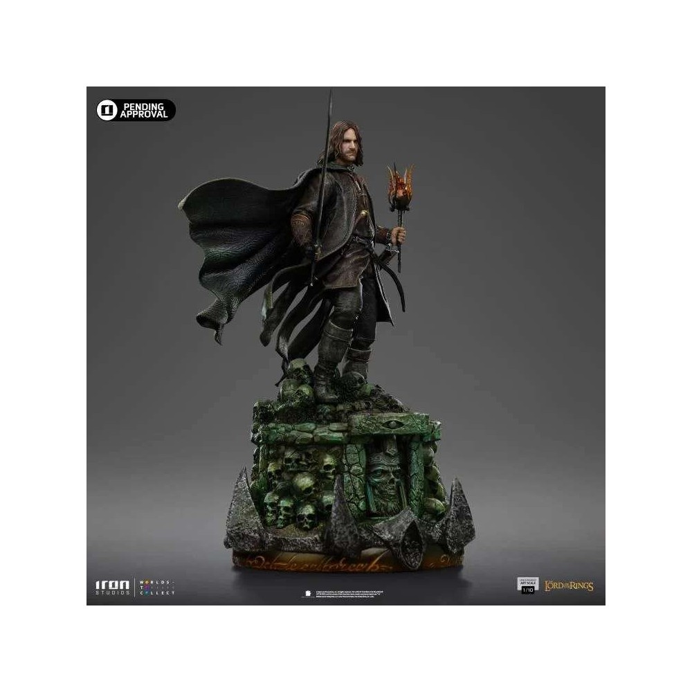 IRON STUDIOS THE LORD OF THE RINGS ARAGORN UNLEASHED ART SCALE 1/10 STATUE FIGURE