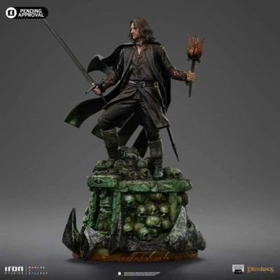IRON STUDIOS THE LORD OF THE RINGS ARAGORN UNLEASHED ART SCALE 1/10 STATUE FIGURE