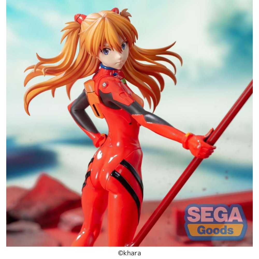 EVANGELION 3.0+1.0 ASUKA SHIKINAMI LANGLEY SPEAR OF CASSIUS LUMINASTA STATUA FIGURE SEGA GOODS