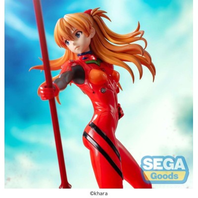 SEGA GOODS EVANGELION 3.0+1.0 ASUKA SHIKINAMI LANGLEY SPEAR OF CASSIUS LUMINASTA STATUE PVC FIGURE