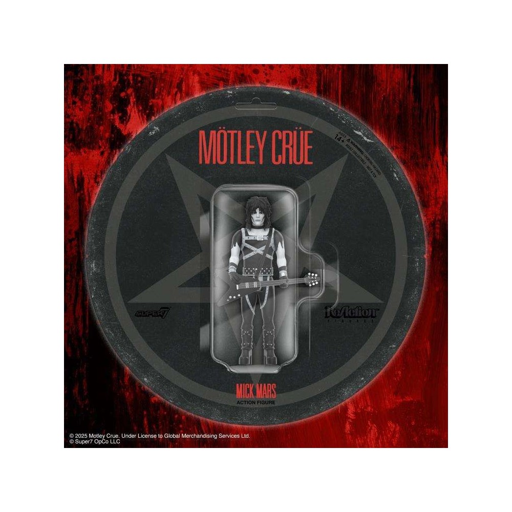 MOTLEY CRUE REACTION MICK MARS SHOUT AT THE DEVIL ACTION FIGURE SUPER7