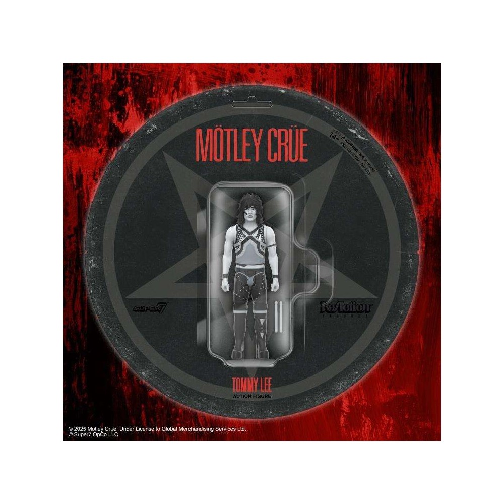 MOTLEY CRUE REACTION TOMMY LEE SHOUT AT THE DEVIL ACTION FIGURE SUPER7