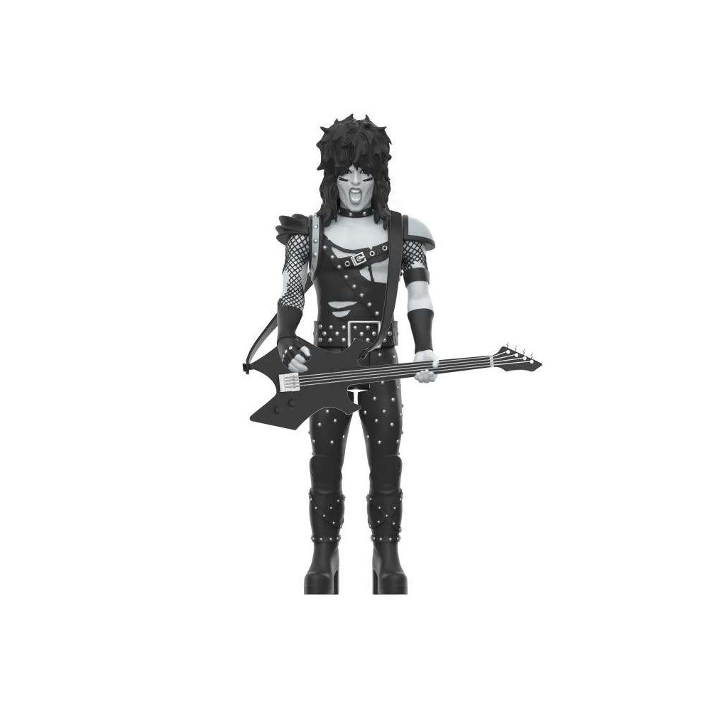 SUPER7 MOTLEY CRUE REACTION NIKKI SIXX SHOUT AT THE DEVIL B&W ACTION FIGURE