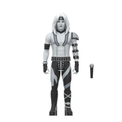 SUPER7 MOTLEY CRUE REACTION VINCE NEIL SHOUT AT THE DEVIL B&W ACTION FIGURE