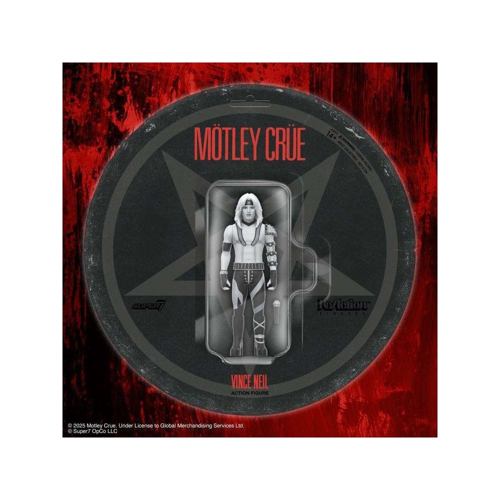 MOTLEY CRUE REACTION VINCE NEIL SHOUT AT THE DEVIL ACTION FIGURE SUPER7