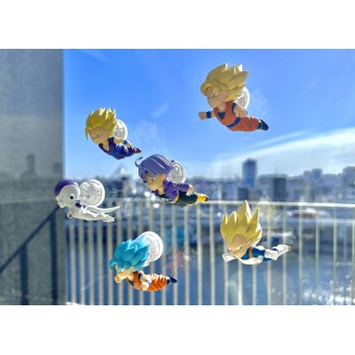 DRAGON BALL TOBIMASU TRADING FIGURES DISPLAY SET 6 MINI FIGURE MEGAHOUSE