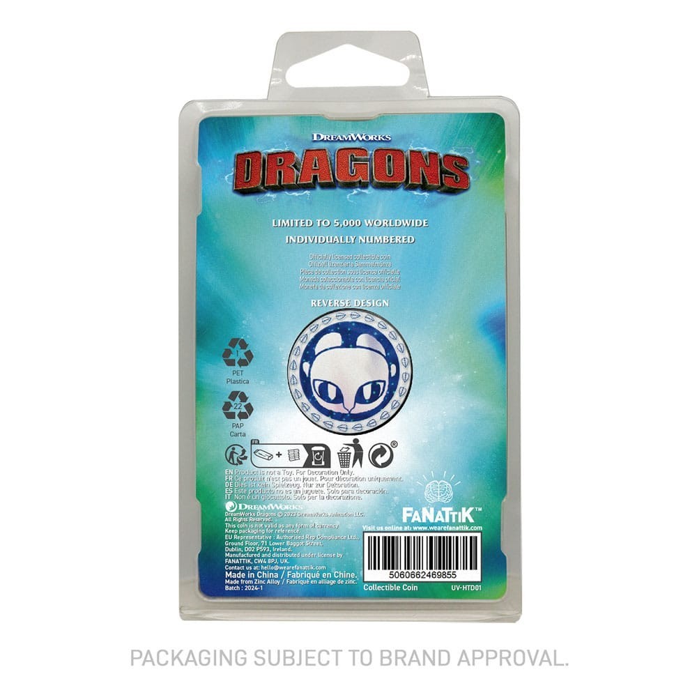 FANATTIK HOW TO TRAIN YOUR DRAGON LIMITED EDITION COLLECTIBLE COIN