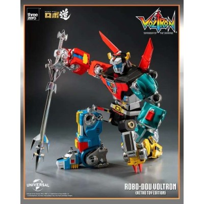 ROBO-DOU VOLTRON RETRO TOY EDITION ACTION FIGURE THREEZERO