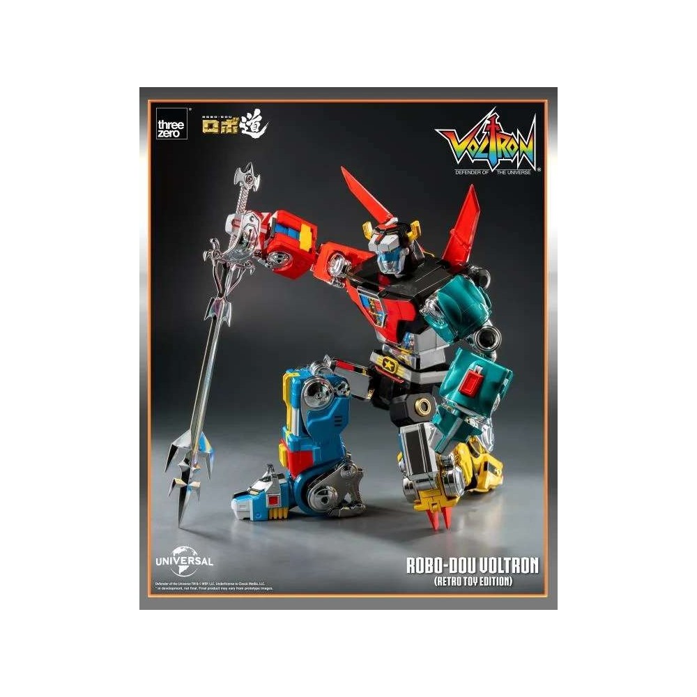 ROBO-DOU VOLTRON RETRO TOY EDITION ACTION FIGURE THREEZERO