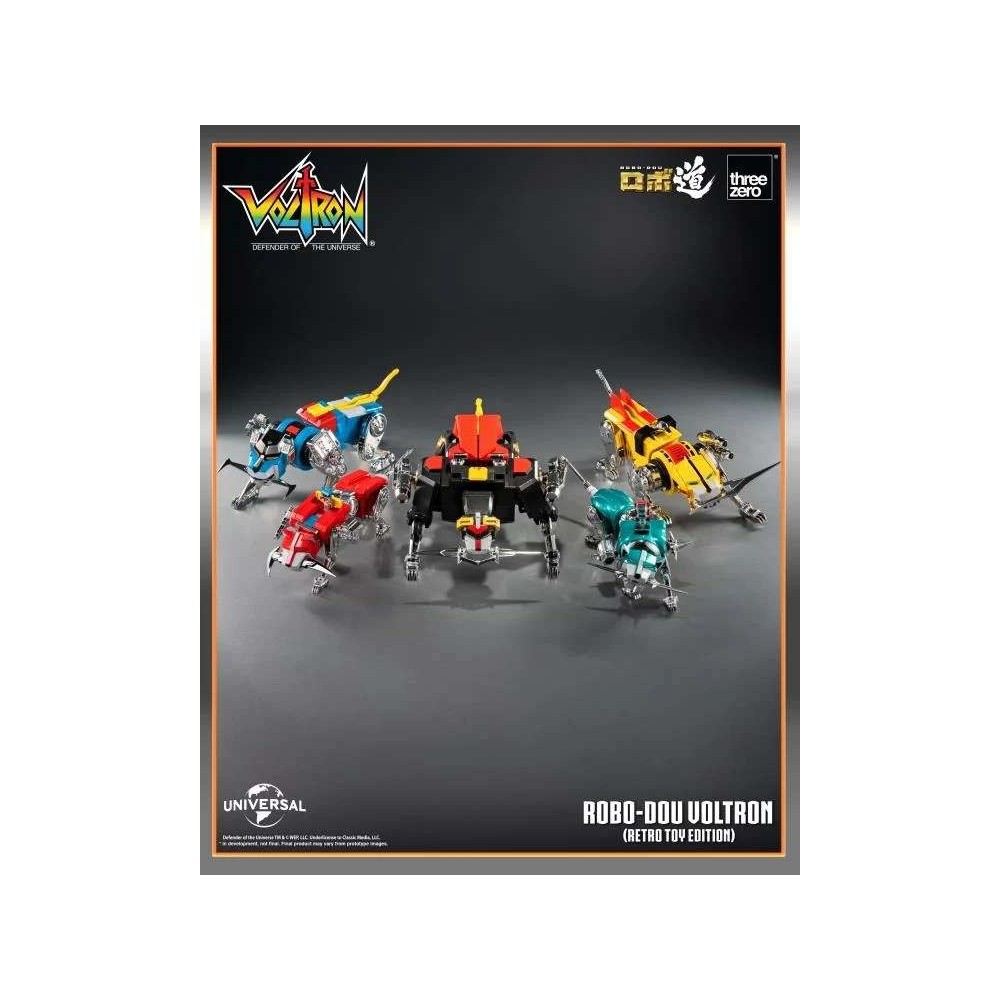 ROBO-DOU VOLTRON RETRO TOY EDITION ACTION FIGURE THREEZERO