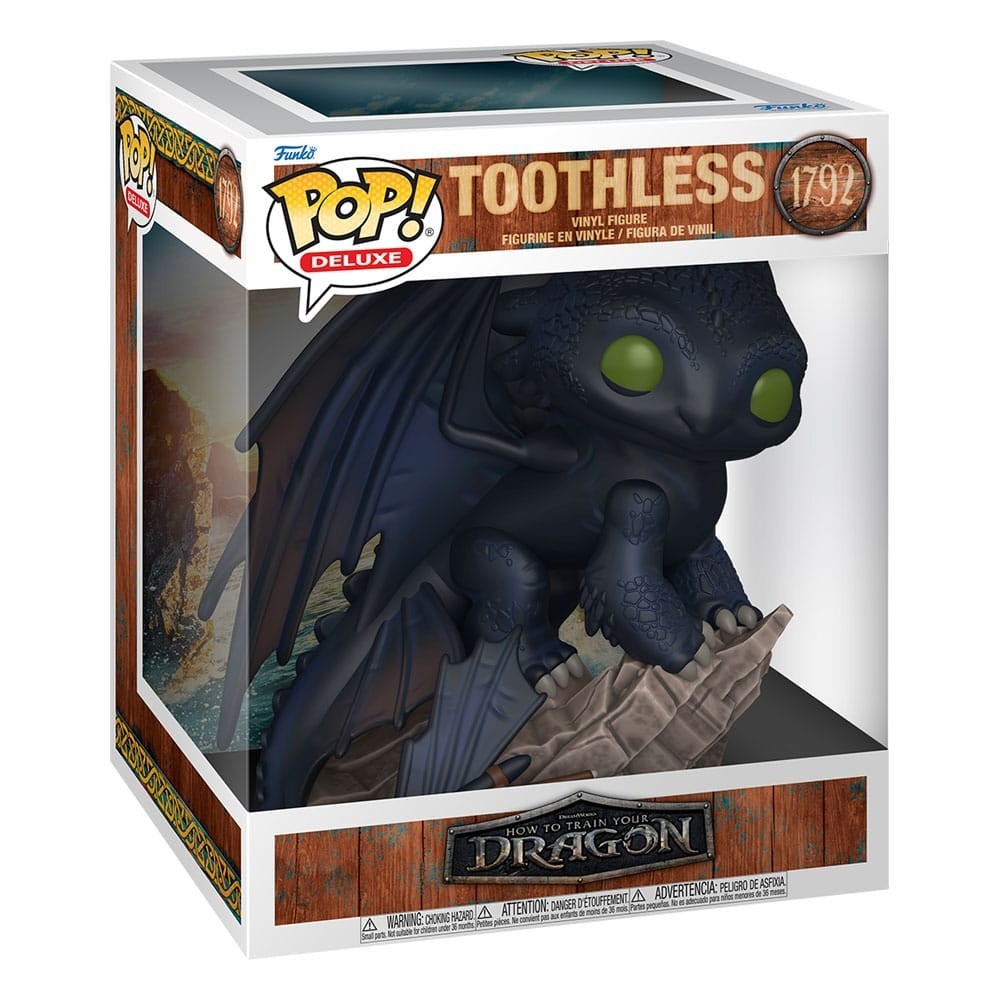 FUNKO POP! DRAGON TRAINER TOOTHLESS DELUXE BOBBLE HEAD KNOCKER FIGURE FUNKO