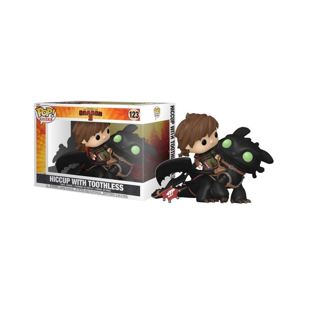 FUNKO POP! DRAGON TRAINER HICCUP WITH TOOTHLESS BOBBLE HEAD KNOCKER FIGURE FUNKO