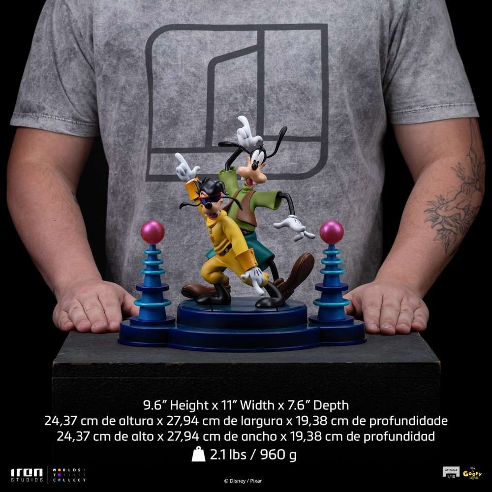 IN VIAGGIO CON PIPPO GOOFY and MAX ART SCALE 1/10 STATUA FIGURE IRON STUDIOS