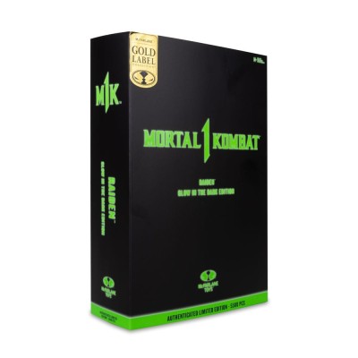 MORTAL KOMBAT 1 RAIDEN GLOWING GOLD LABEL ACTION FIGURE MC FARLANE