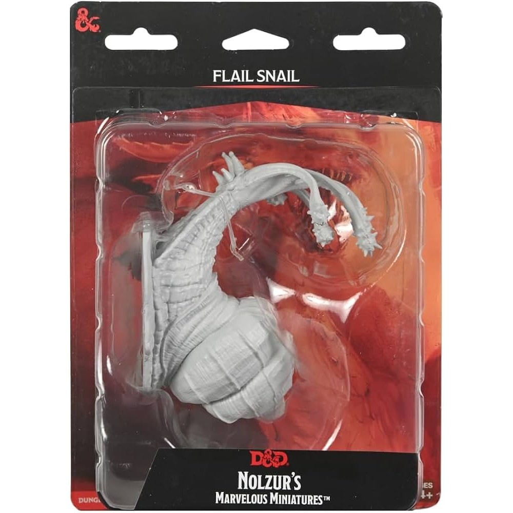 DUNGEONS AND DRAGONS NOLZUR'S FLAIL SNAIL UNPAINTED MINIATURE WIZKIDS